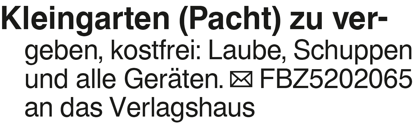 Vorschaubild der Anzeige, (Id: 2071215)