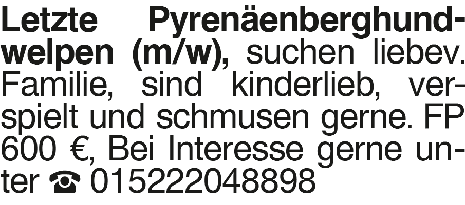 Vorschaubild der Anzeige, (Id: 1972548)