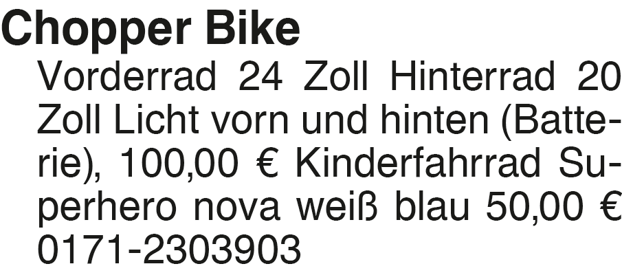 Vorschaubild der Anzeige, (Id: 1999931)