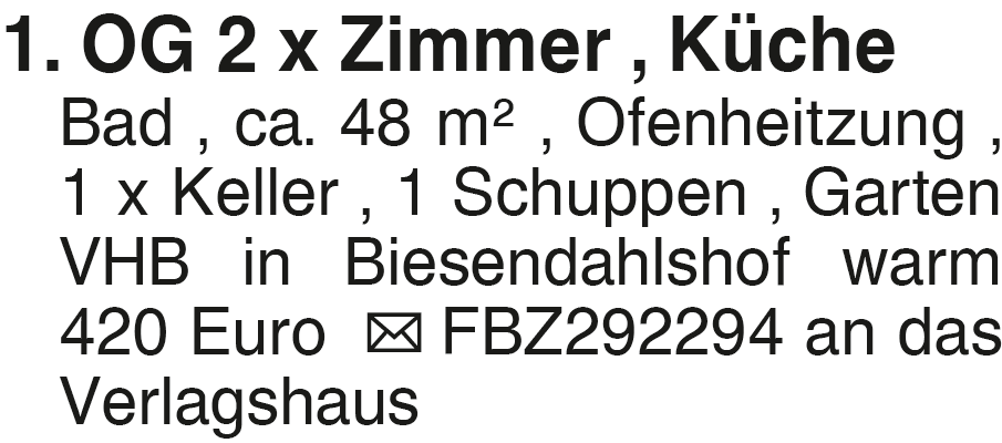 Vorschaubild der Anzeige, (Id: 2001727)