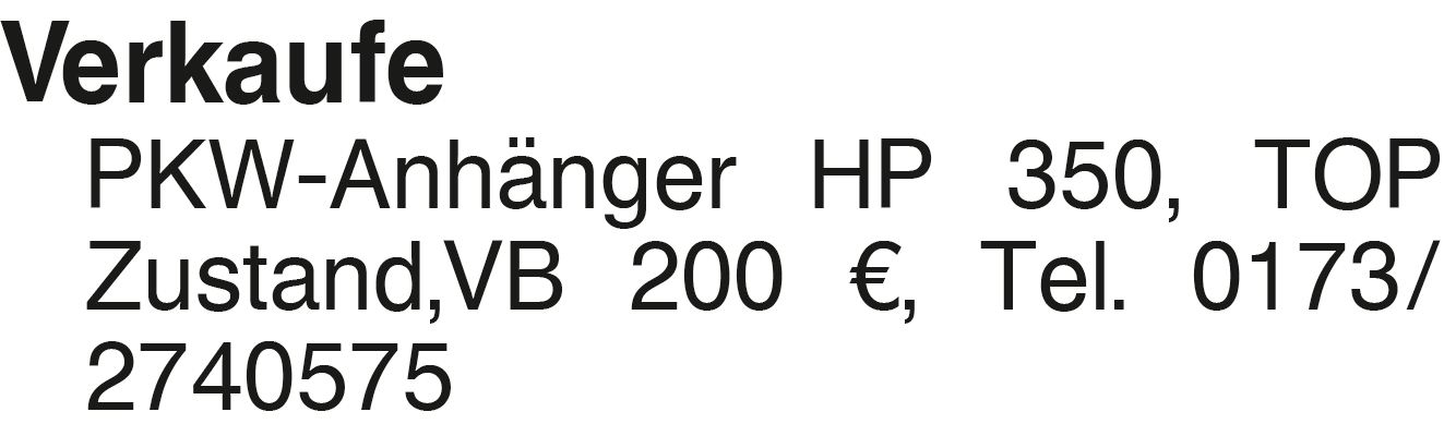 Vorschaubild der Anzeige, (Id: 2001731)