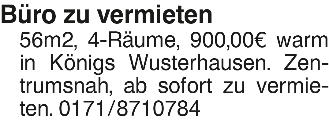 Vorschaubild der Anzeige, (Id: 2001805)