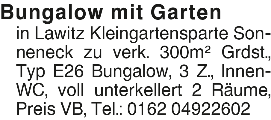 Vorschaubild der Anzeige, (Id: 2024789)