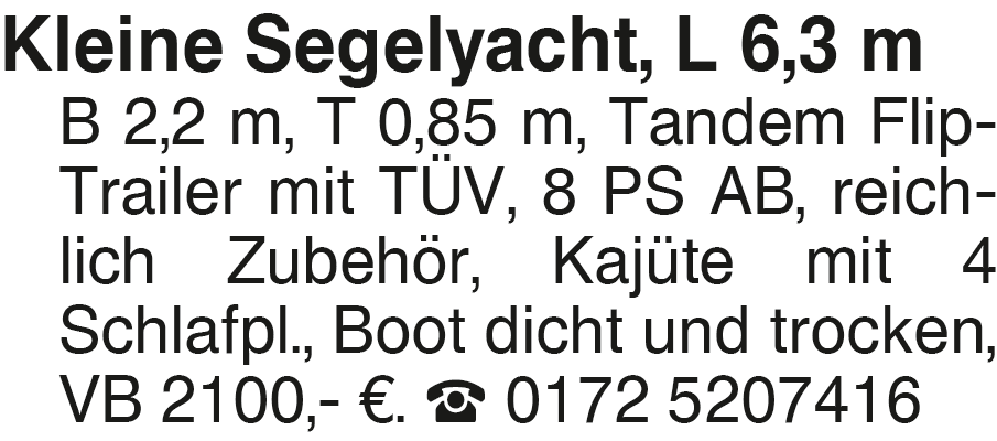 Vorschaubild der Anzeige, (Id: 2033592)