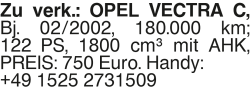 Vorschaubild der Anzeige, (Id: 2032771)