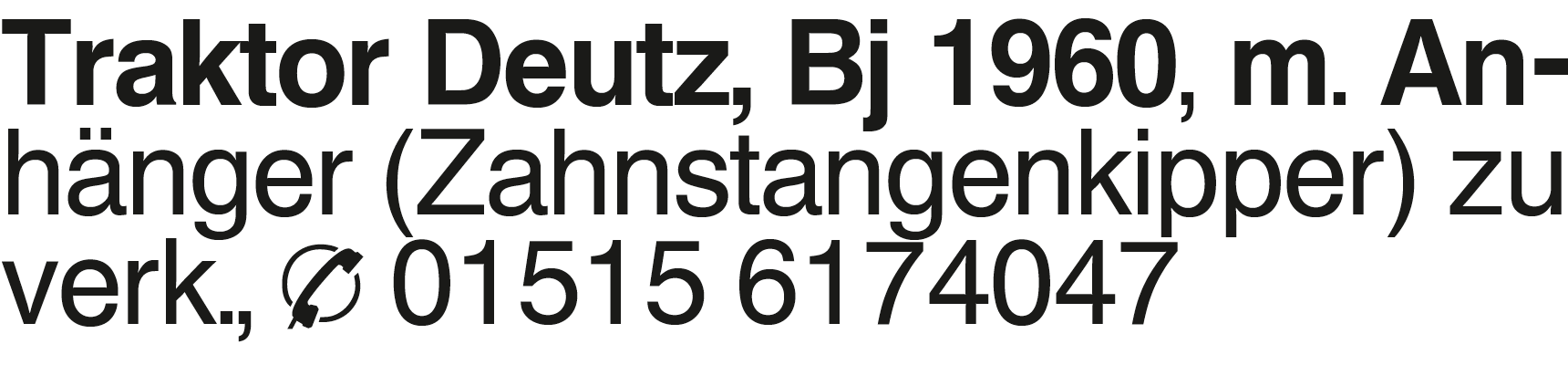 Vorschaubild der Anzeige, (Id: 2033815)