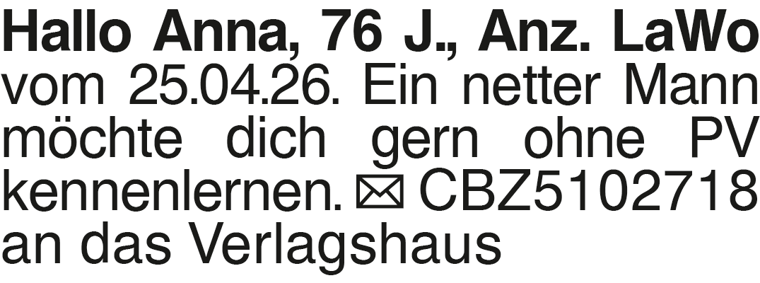 Vorschaubild der Anzeige, (Id: 2035535)