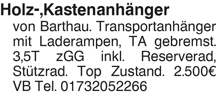 Vorschaubild der Anzeige, (Id: 2035482)