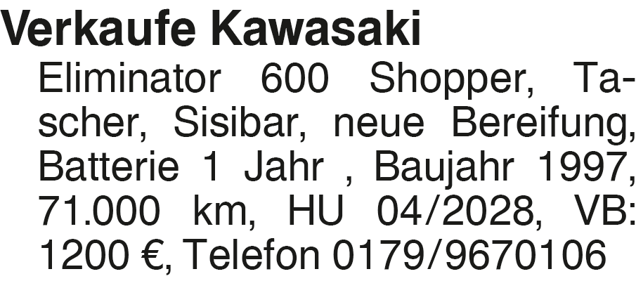 Vorschaubild der Anzeige, (Id: 2043977)