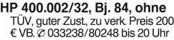 Vorschaubild der Anzeige, (Id: 2047077)