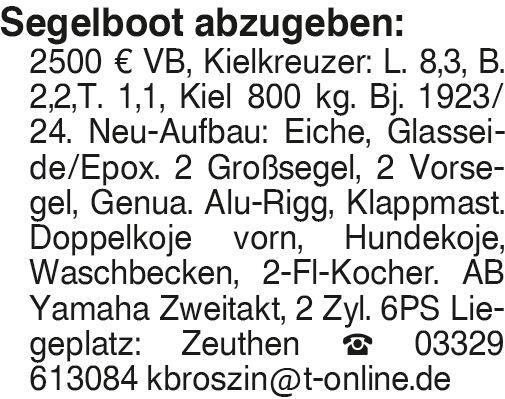 Vorschaubild der Anzeige, (Id: 2049943)