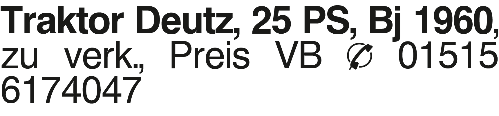 Vorschaubild der Anzeige, (Id: 2052054)
