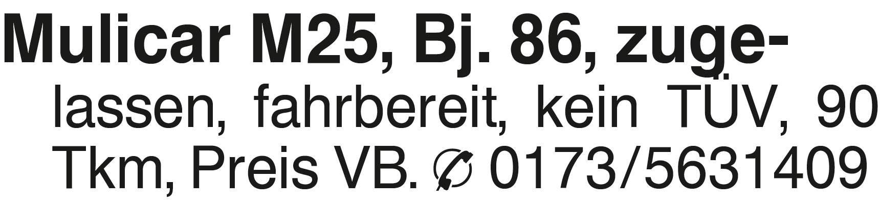 Vorschaubild der Anzeige, (Id: 2051904)