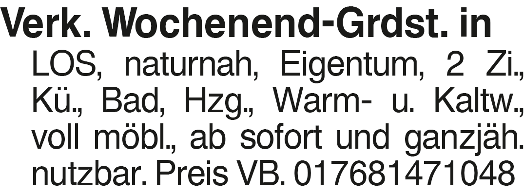Vorschaubild der Anzeige, (Id: 2054244)