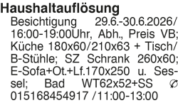 Vorschaubild der Anzeige, (Id: 2055237)