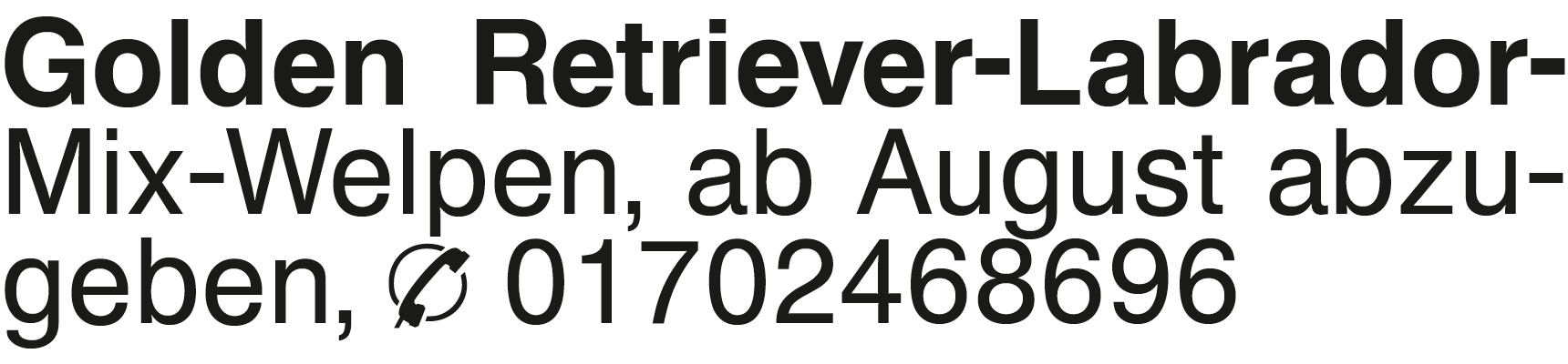 Vorschaubild der Anzeige, (Id: 2061737)