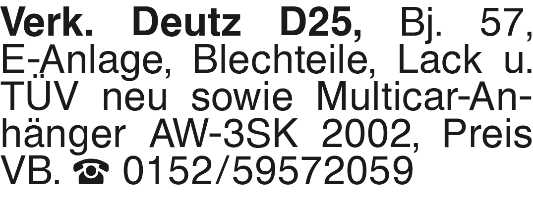 Vorschaubild der Anzeige, (Id: 2064325)