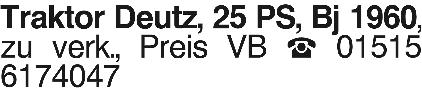 Vorschaubild der Anzeige, (Id: 2065044)