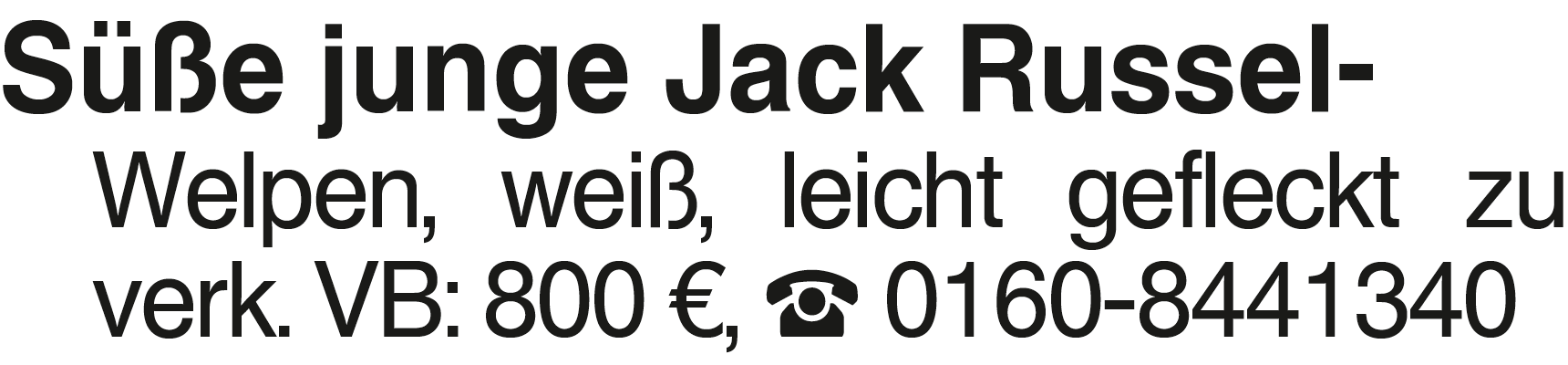 Vorschaubild der Anzeige, (Id: 2065958)