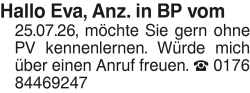 Vorschaubild der Anzeige, (Id: 2065871)