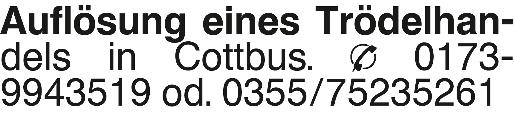 Vorschaubild der Anzeige, (Id: 2069694)