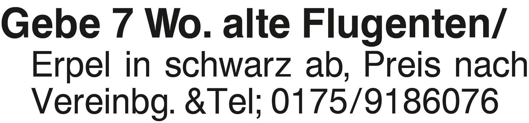 Vorschaubild der Anzeige, (Id: 2073423)