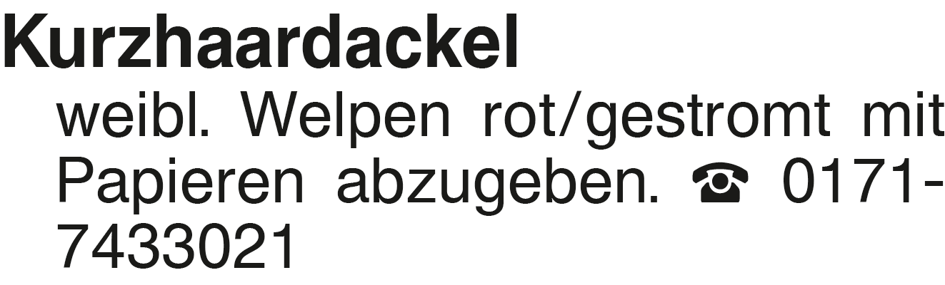 Vorschaubild der Anzeige, (Id: 2073424)