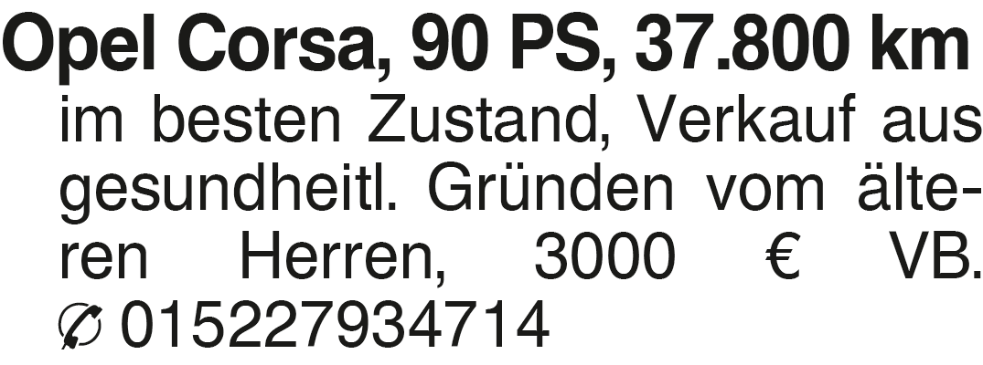Vorschaubild der Anzeige, (Id: 2075037)