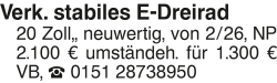 Vorschaubild der Anzeige, (Id: 2076177)