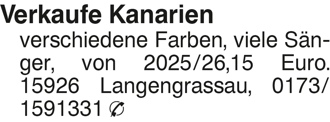 Vorschaubild der Anzeige, (Id: 2076271)