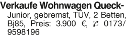 Vorschaubild der Anzeige, (Id: 2076201)