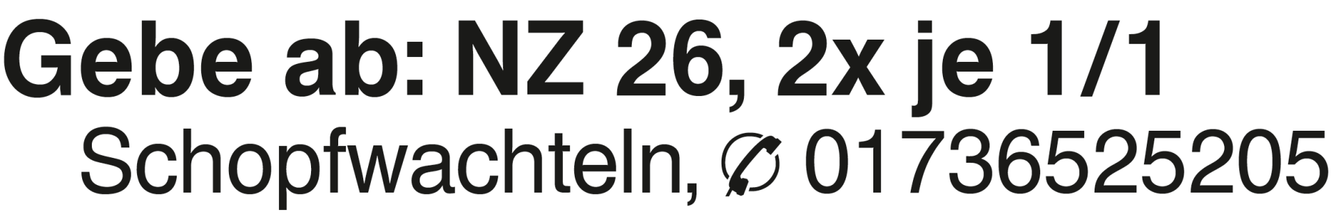 Vorschaubild der Anzeige, (Id: 2082984)