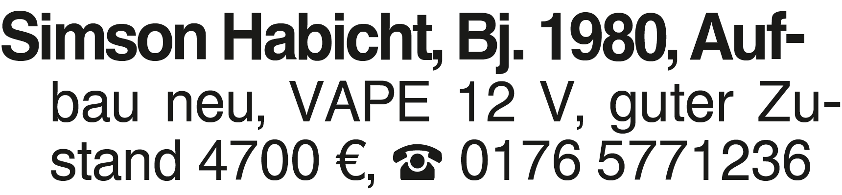 Vorschaubild der Anzeige, (Id: 2084656)